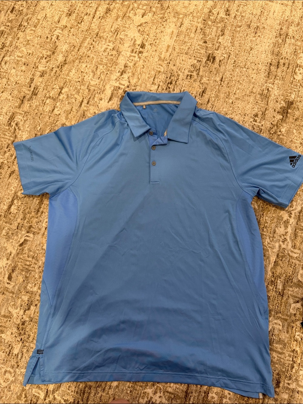 adidas Men’s Sky Blue Athletic Polo